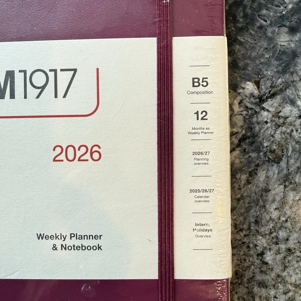 LEUCHTTURM1917 - Weekly Planner & Notebook 2026, Hardcover, Medium (A5), Ruled